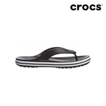 [크록스(CROCS)] [크록스] 공용 바야밴드 플립 블랙화이트 205393-066