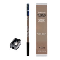 유키 미네랄 파우더 아이브로우펜슬 아이브로우 펜슬, 1개, 05 브라운