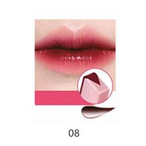 립글로즈 립틴트 립밤 립라이너 잘 지워지지 않는 착색 타투 립스틱 틴트 한국어 패션 v 커팅 투톤 바이트 실키 모이스처라이징 너리싱 밤 립 코스메틱 그라데이션 컬러, 08