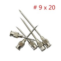 양계장급수기 10 개/상자/상자 가금류 동물 주입 바늘 304 스테인레스 스틸 치킨 농장 돼지 가축 양, 05 9x20