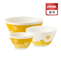 코렐 파이렉스 빈티지볼 골든데이 글라스 믹싱볼 3종, 상세설명 참조, 없음