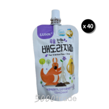 [국내산 재료] 루솔 진한 배도라지즙 아이간식 건강즙 100ml x 40포, 루솔 진한 배도라지즙 100ml 40개