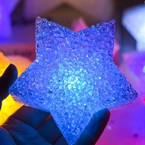 감성소품 네온사인 간판 크리에이티브 LED 음악 노트 모양 네온 사인 배터리 전원 및 USB 밤 벽 램프 어린, 14 blue star