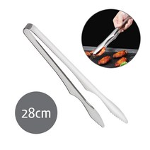 28cm 스텐 (고기 집게 C타입 대형) 갈비 주방 얼음 튀김 요리 라면 음식 집게 핀셋