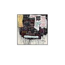Jean-Michel Basquiat 장 미쉘 바스키아 작품 / 호텔 사무실 카페 거실에 걸면 좋은 캔버스 그림액자 02, 우드
