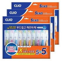 클리오 인터덴탈 칫솔 초극세모(10입)x3팩, 상세페이지 참조