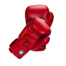 Twins Boxing 무에타이 트레이닝 스파링 장갑 (드래곤/실버 226.8g(8온스)) [미국 직배송], Red