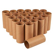 Juvale 24 Pack Craft Rolls - Round Cardboard Paper Tubes for DIY Crafts and Classroom Art Projects -, 1, Kraft Brown