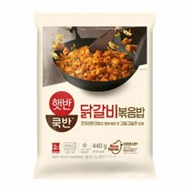 CJ더마켓 탕비실 업소용 식당용 PC방 탑티어 햇반쿡반 닭갈비볶음밥 간편식 컵밥 국밥 냉동밥 솥밥 점심 도시락 440G, 12개
