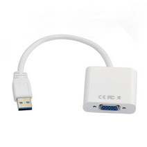 컴퓨터 노트북과 듀얼 모니터로 연결하는 USB3.0 컨버터, USB3.0(입력) to RGB(출력) 컨버터