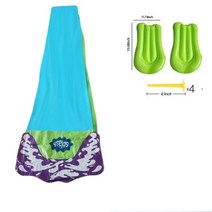 워터슬라이드 에어바운스 물놀이 게임 센터 뒤뜰 성인 장난감 풍선 물 슬라이드 수영장 여름 선물 야외, B2 480x71CM