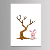 스크랩북 소박한 양장본 위한 용품 게스트 아기 소녀 소년 세례 호의 50x70cm DIY 지문 트리 서명 책 생일 선물 인쇄 캔버스 그림, [04] 50x70cm, [02] BB7