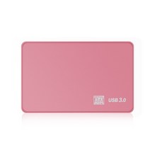 TISHRIC-외장 HD 케이스 2.5 HDD 케이스 SSD 외장 하드 드라이브 박스 인클로저 6Gbps 10 테라바이트 SATA to USB 3.0 디스크 어댑터, usb3.0 Pink