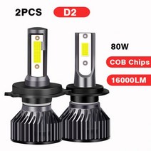 H7LED PANOVEHEL H4 Led 3570 칩 24000LM 110W H1 H7 LED 전구 램프 4300K 6000K 8000K 16000LM 80W H8 H9 H11 안, 16000LM COB Chips, 3000K_H4/9003/HB2 안녕하세요/소호