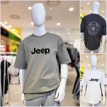 [Jeep]지프(JO2TSU101) 남여공용 루즈핏 등판 나침판 반팔 티셔츠 맨투맨