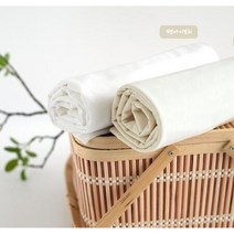 혜인천 대폭 오가닉 싱글 다이마루 무지 네이처코튼 2컬러, 백아이보리