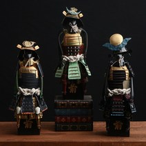 사무라이 갑옷 일본 무사 장식 닌자 쇼군 이자카야 레트로 공예 인테리어 소품 골동품 빈티지, C