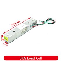 조도 측정기 센서계 표면 현관센서등 로드셀 1KG 5KG 10KG 20KG HX711 AD 모듈 중량 센서 전자 저울 알루미늄 합금 계량 압력 아두이노용, 2.5KG