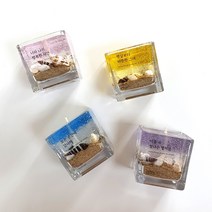 달빛마녀캔들 미니사각 바다캔들 만들기 DIY 키트-(100ml), 복숭아, 핑크