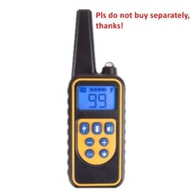 분광계 광도계 적외선 800m 전기 개 훈련 칼라 방수 애완 동물 원격 제어 충전식 목 이 충격 진동 소리, CHINA_영국 플러그, ONLY Transmitter