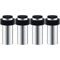 도어 스토퍼 스테인리스 스틸 원통형 바닥 벽 스톱 6.1cm(2.4인치) 4개 팩