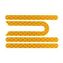 4pcs pro 프론트 리어 휠 타이어 커버 xiaomi mijia m365 전기 스쿠터 스케이트 보드 부품 용 보호 쉘 반사 스티커, 노란색