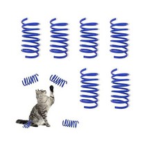 AGYM 고양이 스프링 장난감 실내 고양이를 위한 30팩의 고양이 스파이럴 스프링 화려하고 내구성 있는 플라스틱 스프링 코일은 고양이를 스와트 물어뜯기 사냥 고양이와 고양이를 위한, 30 Packs_Blue