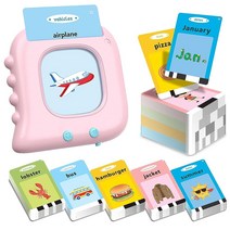 용 장난감 만 1 2 3 4 224 사이트 워드 말하는 플래시 카드 를 위한 감각 장난감 몬테소리 교육용 학습 자료 언어 치료, 510 Words Pink (NEW ABC+123)