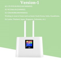 유심라우터 국내포켓와이파이 kuwfi 150mbps 4g wifi 라우터 sim 카드 4g lte sim wi-fi 라우터 잠금 해제 모바일 광대역 네트워크 2.4g 무선, 버전-1