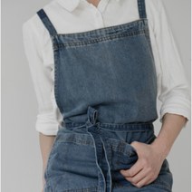 도예앞치마 꽃집 청앞치마 여자 목공용, 1개, A.진청