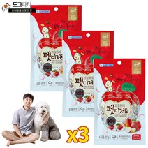 포켄스 과일퓨레 펫디저트 망고 사과 105g, 3팩, 사과맛