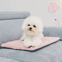마이또 팻럽 반려동물 온열매트 전용커버, 아이보리 네모