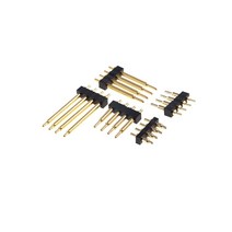 스프링 장착 포고 핀 커넥터 4 위치 2.54 MM 피치 3.0 ~ 20.5 높이 2 개 단일 스루 홀 주문 PCB 프로, 01 Height H 3.0 mm