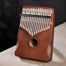 kalimba 1721 키 전문 엄지 피아노 솔리드 우드 베니어 키보드 악기 kalimba 엄지 피아노 크리스마스 선물, 17키 브라운 컬러