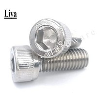 5-50pcs M1.4 M1.6 M2 M3 M4 M5 M6 M8 304 A2-70 스테인리스 DIN912 육각형 소켓 캡 육각 볼트 길이 2-60mm, [05] M3       50pcs, [01] Stainless Steel 304, [22] 35mm