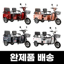 어르신 노인전동차 삼륜 세발 전기 오토바이 스쿠터 2인승, 화이트, 72V20A리튬배터리(운행거리60km)
