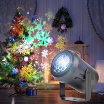 빔 바닥조명 바닥 광고 LED 로고 프로젝터 크리스마스 조명 RGB 눈송이 레이저 프로젝션 스노우스톰 무대 회전 20 패턴 장식, CHINA_RGB SNOW | 영국 플러그