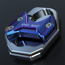 SYM 알루미늄 사이드스탠드클립 보이져 조이맥스 크루심 T6알루미늄소재, 블랙