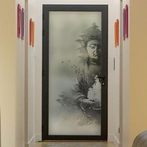 기타 바보사랑[꾸밈]m-무점착유리시트_전통동양화_유리문시트지