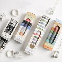 빈티지 마스킹테이프 세트 4종 다이어리꾸미기, 3.물감 (MT-595)