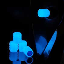 밸브 Luminous Tire Valve Cap Car Motorcycle Bike Wheel Hub Glowing Cover Decoration Auto Styling Acc, 01 1Pc Blue