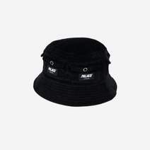 [정품] 팔라스 스토리지 버킷햇 블랙 - 21FW Palace Storage Bucket Hat Black