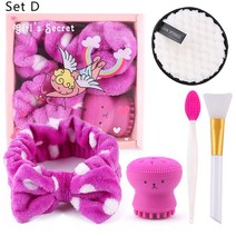 브러쉬 메이크업 세트 쉐딩스킨 케어 도구 세트 페이셜 클렌징 브러쉬 각질 제거 블랙 헤드 마스크 워시 페, 한개옵션1, 07 Set D