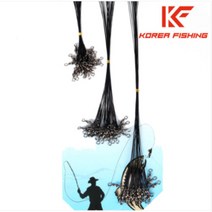 코리아피싱 와이어 쇼크리더 삼치 채비 72개 셋트, 그린 72개 셋트