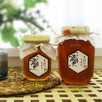 국내산 천연꿀 100% 토종 잡화 야생화 호랑이꿀 2.4kg 대용량 벌꿀, 2개, 호랑이: 잡화꿀 2.4kg