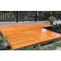 야외평상 평상 조립식평상 원목 평상마루 정자마루, 길이 100 폭 100 높이 36 소나무