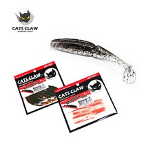 캣츠크로우 데모닉 쉐드 2인치 3인치 쉐드웜 / 볼락 송어 꺽지 웜, 008 WB