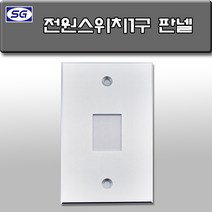 신길전자 벽부판넬 알루미늄 플레이트 70 X 115 스크린 스위치 1구, 스크린 스위치1구 판넬 알루미늄 월 플레이트