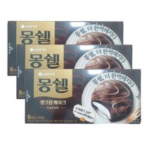몽쉘 카카오 생크림 케이크 6p, 204g, 3개