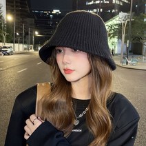 여성 겨울 벙거지 모자 뜨개 동백이 버킷햇 플로피햇 방한 캠핑